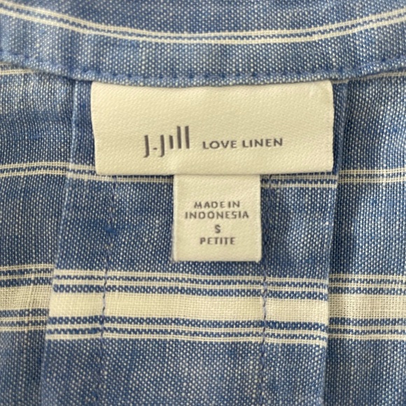J. Jill Linen Shirt Size S Petite - Picture 3 of 4